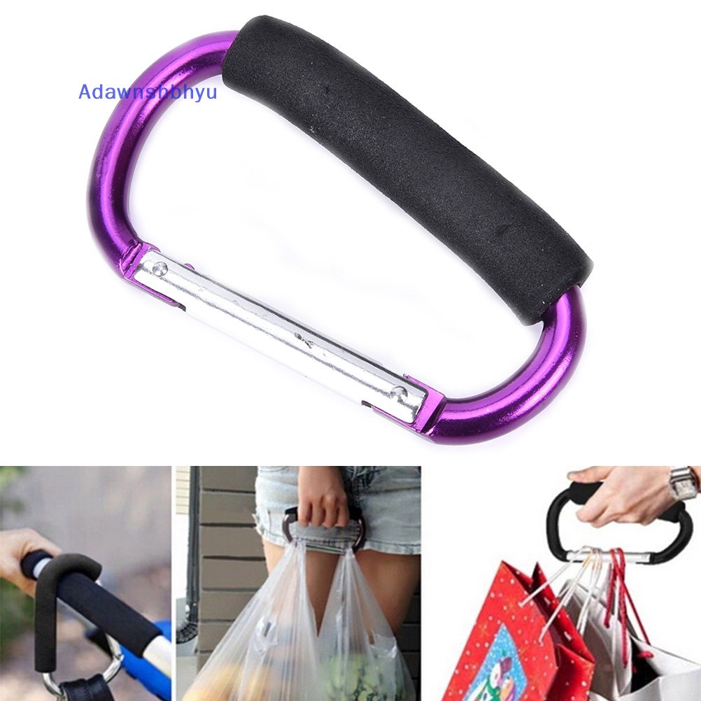 Adhyu Pram Pushchair Shopping Bag Hook Carabiner Besar D Ring Buggy Mummy Clip ID