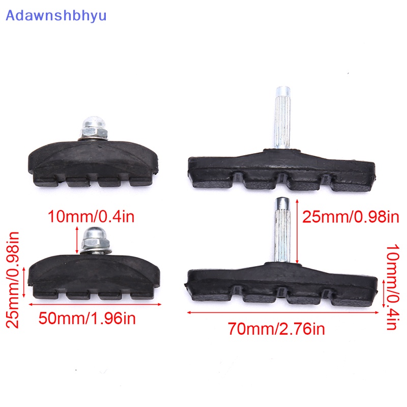 Adhyu 1pcs Sepeda Gunung Jalan Bersepeda Karet Penahan Rem Shoes Pads Aksesoris ID