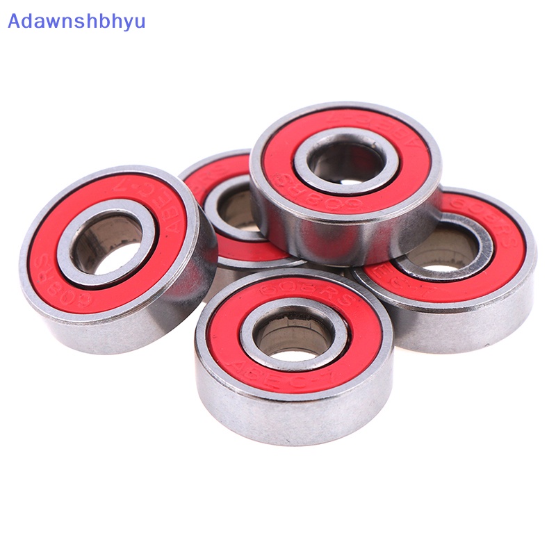 Adhyu 5Pcs Merah ABEC-7 608RS Skateboard Roller Sealed Ball Bearings 8x22x7mm ID