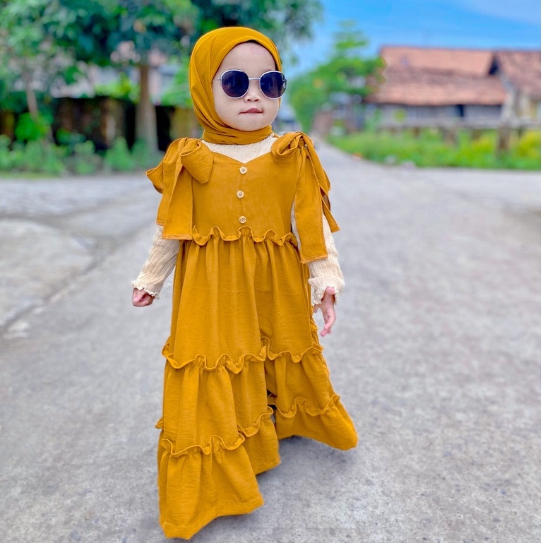 ZASKIYA - Shabina Dress /Overall Dress Anak