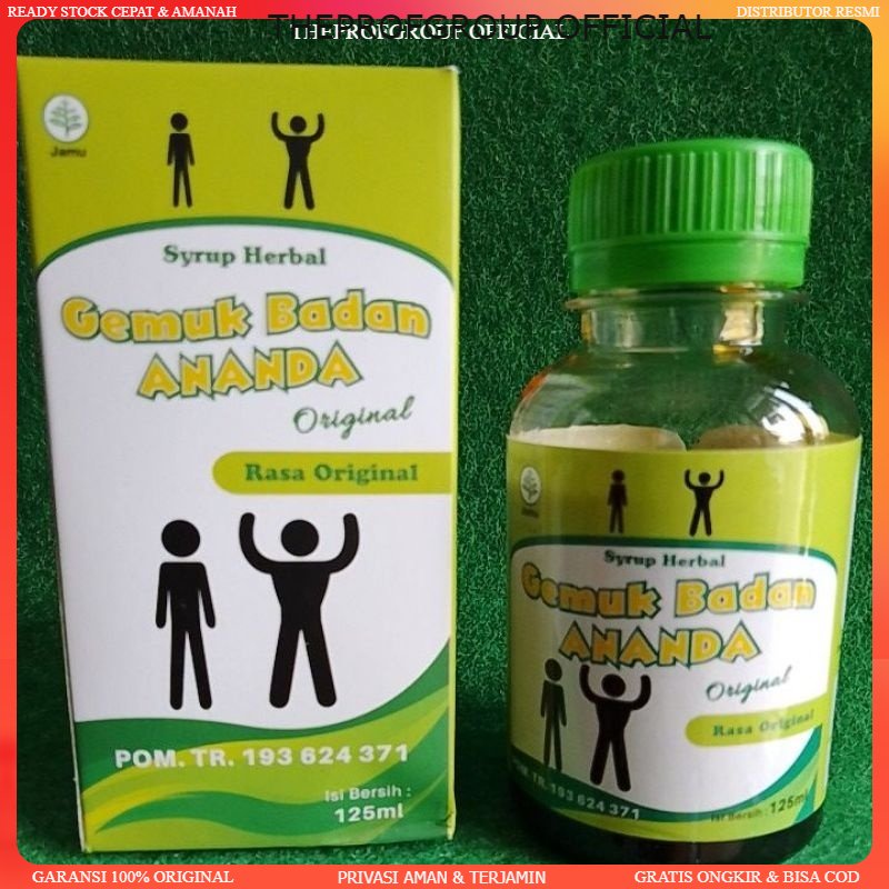 

Gemuk Badan Ananda Syrup Herbal Original