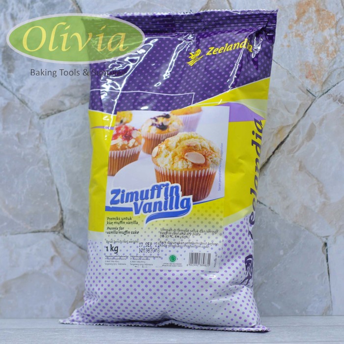 

COD Zeelandia Zimuffin/TEPUNG MUFFIN 1Kg Chocolate/Vanilla - Vanila