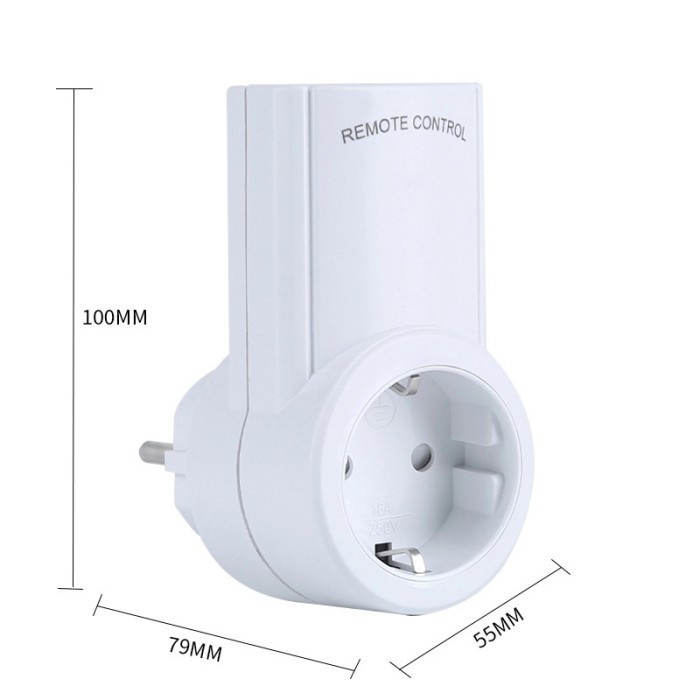Colokan Listrik Remote Control Stop Kontak Socket Listrik - tanpa batre