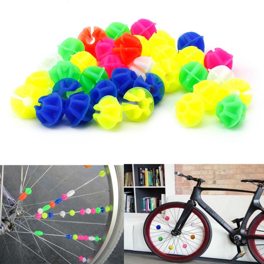 R-FLOWER Bicycle Spoke Colorful Dokey Style Bead Aksesoris Sepeda Bersepeda Ornamen Sepeda Roda Spoke