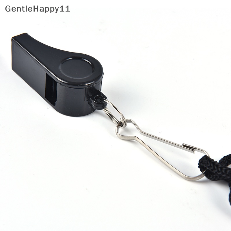 Gentlehappy Football Sepak Bola Olahraga Wasit Plastik Peluit Lanyard Darurat Suara Nyaring id