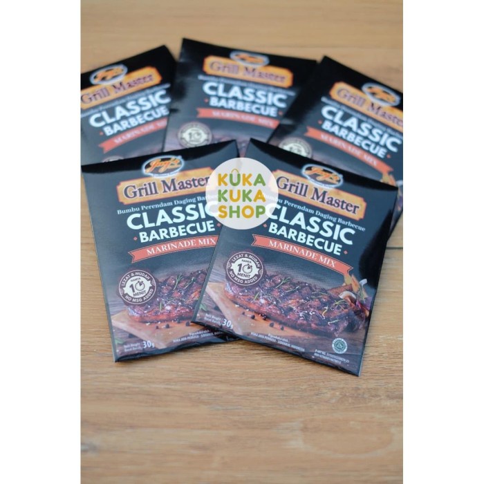 

[MS] Grill Master Classic BBQ Bumbu Marinade / Marinasi Beef 30gr Original