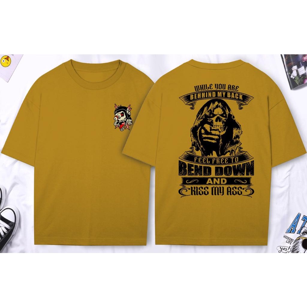 Kaos Pria Kaos Distro Pria TShirt Pria KISS MY ASS RD023 SS