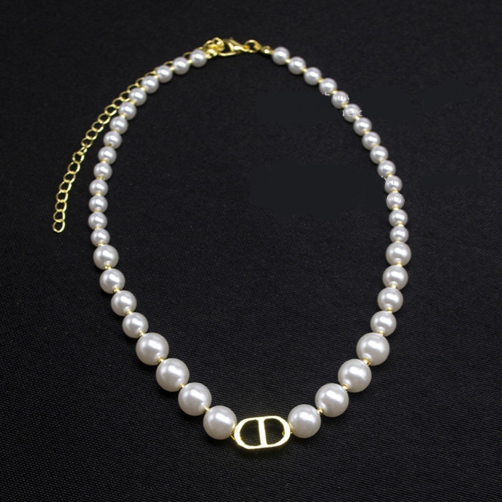 Kalung Liontin Wanita N3790 DD Gaya Korea Fashion Women Pearl Necklace