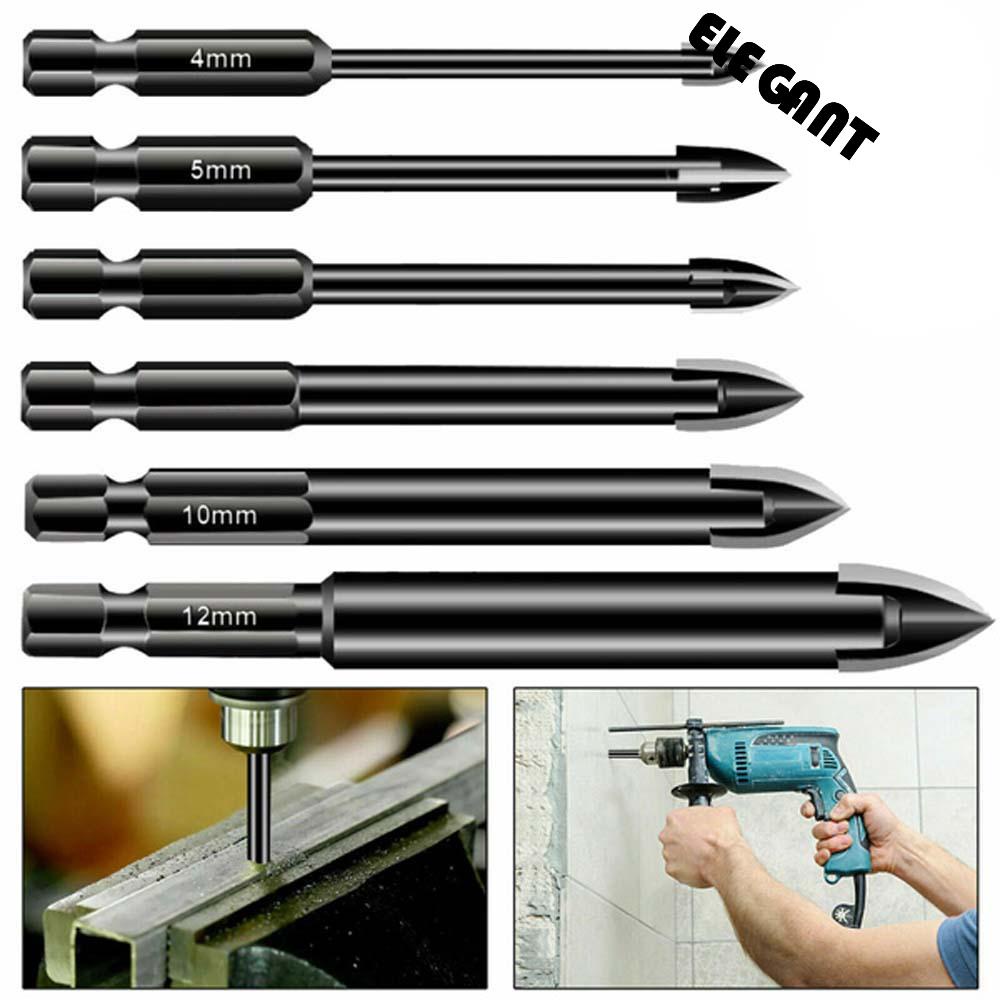 [Elegan] Mata Bor Alloy Carpenter Kaca Elektrik Hex Shank Center Drilling Tools Power Tools