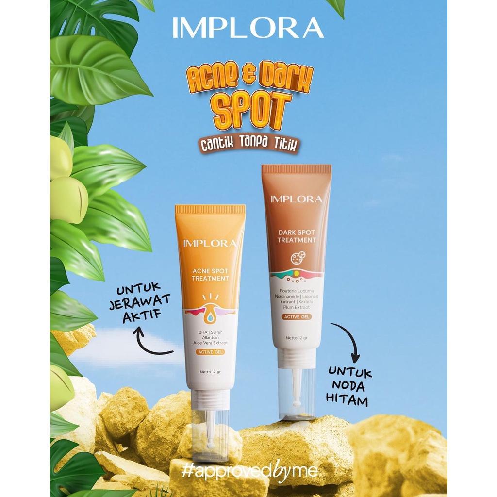 ✿ MADAME ✿ IMPLORA ACNE DARK SPOT TREATMENT ACTIVE GEL DARK ACNE 12GR ORIGINAL