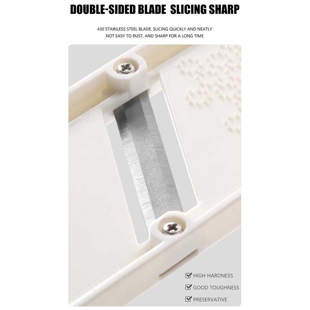 2in1 Garlic Slicer Parutan Pengiris Pencacah Sayur Malas Dua Sisi Pisau Stainless Steel Multifungsi