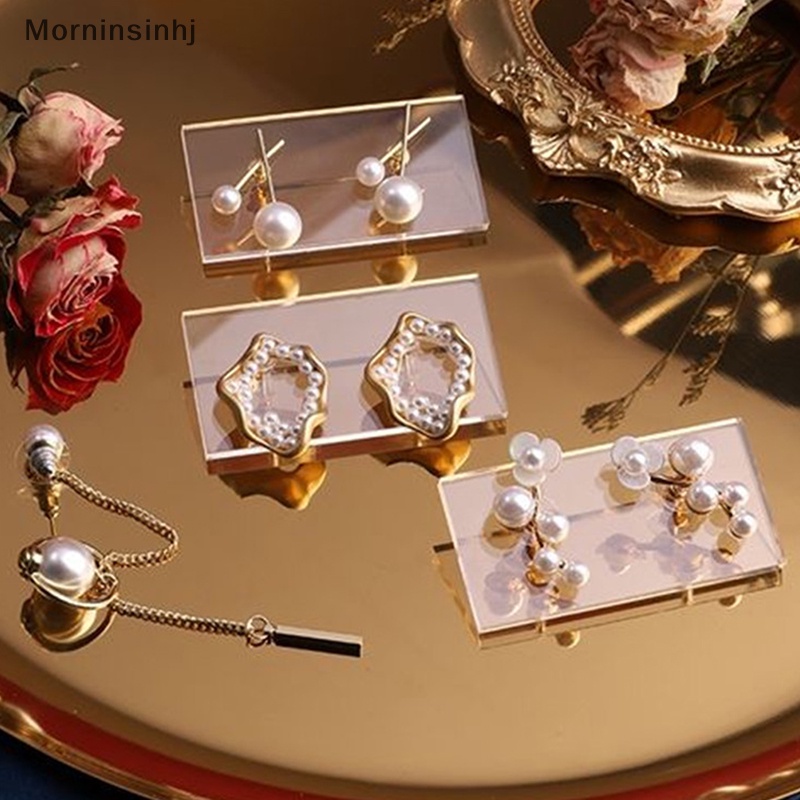 Mornin Stud Earrings Display Akrilik Bening Transparan Papan Display Perhiasan Handmade DIY Aksesoris Toko Penyimpanan Show Jewelry Earrings Holder id