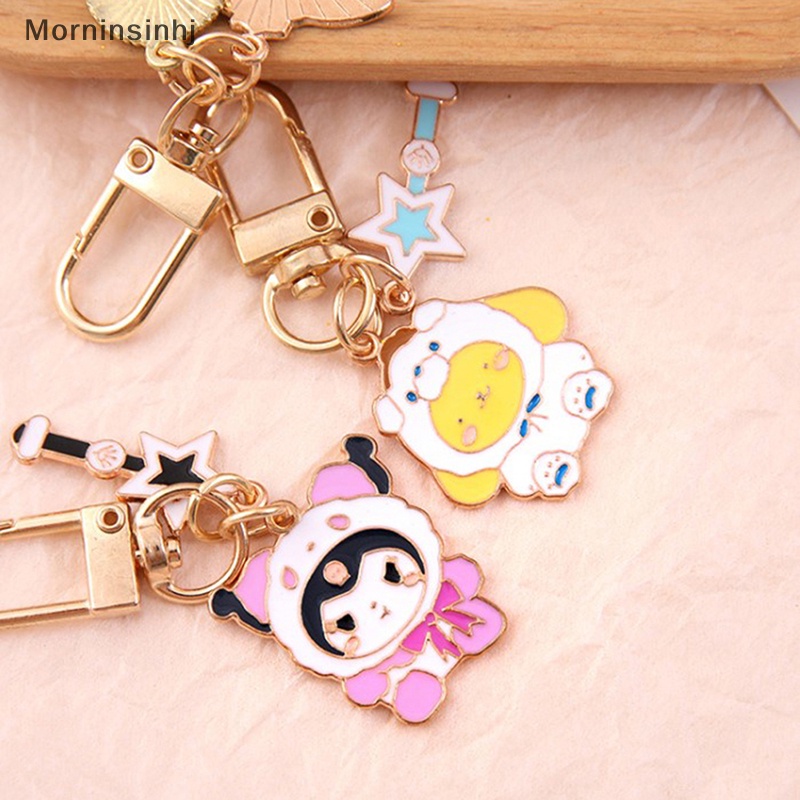 Mornin Kawaii Cinnamoroll Gantungan Kunci Sanrio Anime My Melody Kartun Lucu Hello Kitty Kuromi Girly Heart Bag Pendant Mainan Untuk Anak Perempuan id