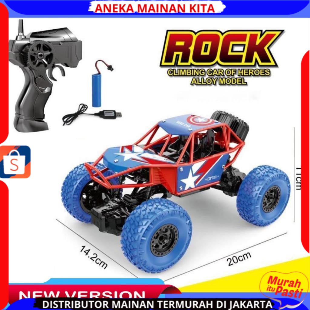 (BISA COD) PROMO Mobil Remote Kontrol RC Off Road Rock Crawler Rock Climbing