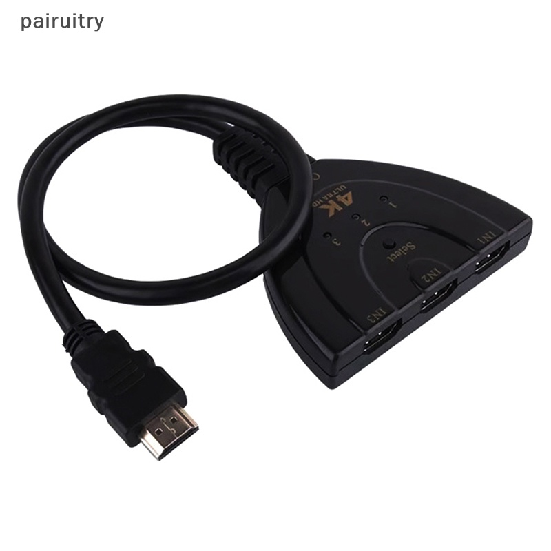 Prt 4K*2K 3D Mini 3port HDMI-compatible 1.4 Switch 4K Switcher HD Splitter 1080P 3in1 Adaptor Video out Untuk DVD HDTV Xbox PS3 PS4 PRT