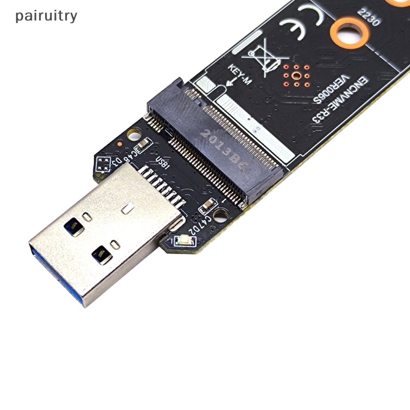 Prt NVMe USB Adapter M.2 NVMe to USB 3.1 SSD Adapter 10Gbps USB3.1 Gen 2rtl9210 Chip Untuk Kunci M2 NVMe 2230 2242 2260 2280 M.2 SSD PRT