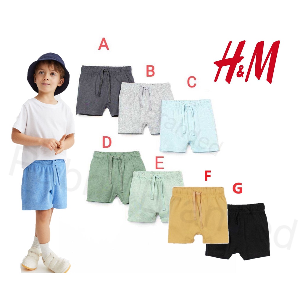 Pabrik branded H*m hnm short pants baby kids boys girls unisex hm celana pendek anak laki-laki perem
