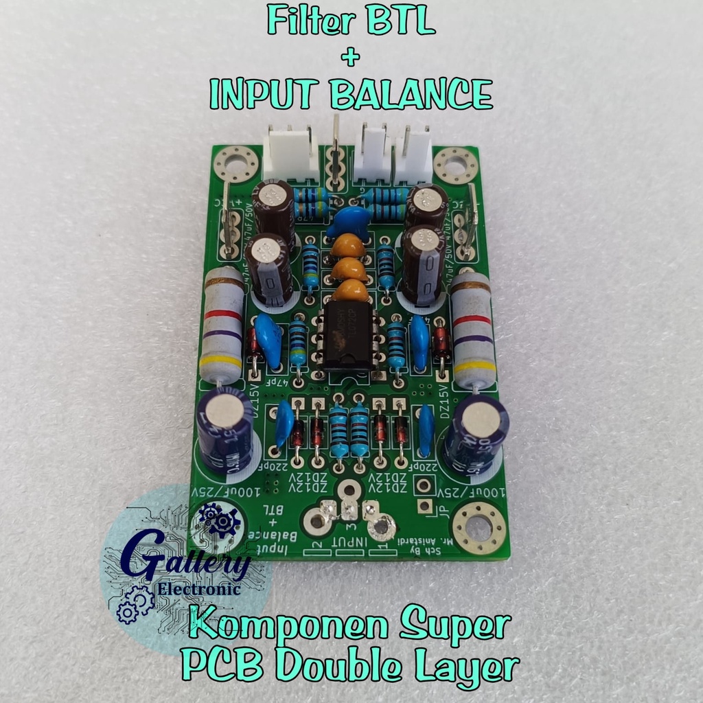 Kit Filter BTL Plus INPUT BALANCE / INBAL PCB Doubel Layer FR4 Fiber