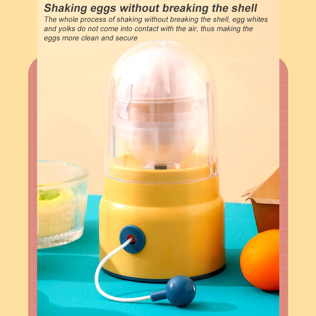 Abs Silikon Egg Scrambler Aman Bertenaga Tangan Kantin Washable Mixer Shaker Golden Eggs Maker Alat Dapur Dengan Gamis Penarik