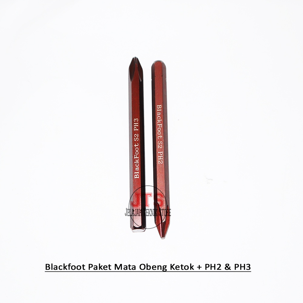 YUKIDO Mata Obeng Ketok Getok PH2 PH3 8mm 6 Sisi Bahan S2 Mata Ketok Lancip Tumpul