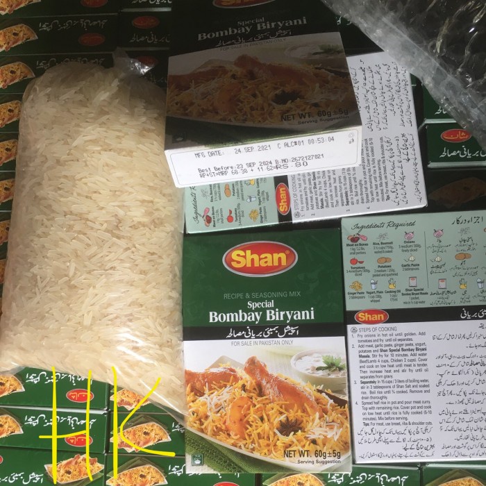 

Bisa COD Beras Basmati dan Bumbu Nasi Briyani / Paket Basmati 1kg + Bumbu Shan
