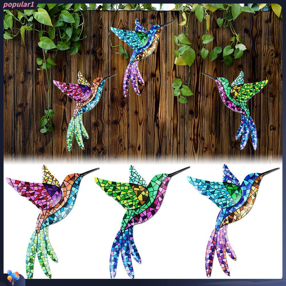 Populer Patung Teras Ornamen Hummingbird Logam Dekorasi Rumah Kerajinan Taman Indoor Outdoor