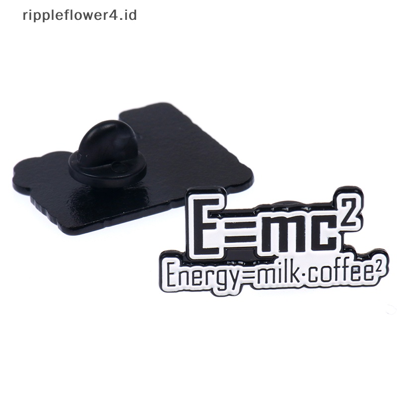 {rippleflower4.id} 1pc Science is Magic Enamel Pin Bros Tas Kerah Pin Hitam Putih Badge Jewelry~