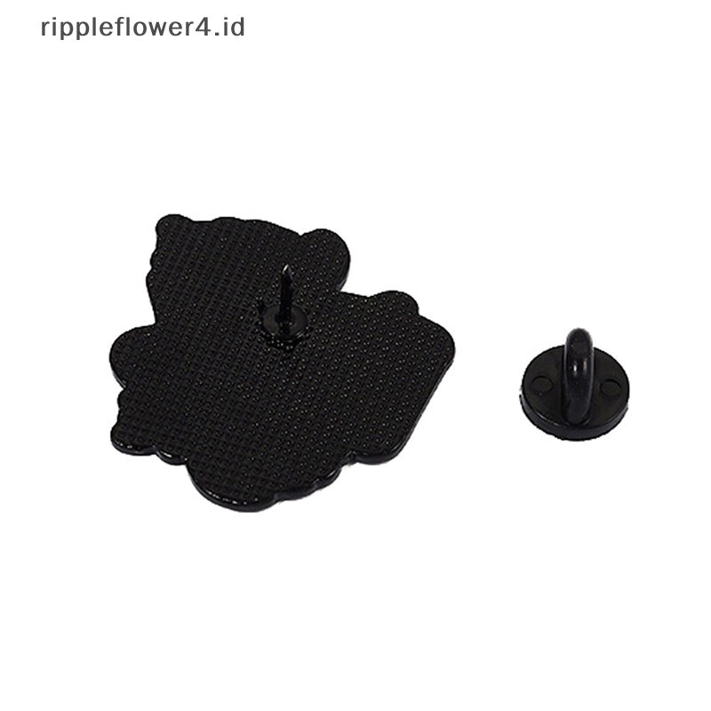 {rippleflower4.id} 1pcs Coffee is My Blood Type Enamel Pin Bros Calm Down You ROC Lapel Badges Punk Lucu Perhiasan Hadiah Untuk Teman Anak~