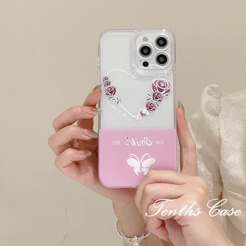 Kompatibel Untuk Iphone14 13 12 11 Pro Max X XR Xs Max8 7 6 6s Plus Se2020 Angel Eye Butterfly Flower Phone Case