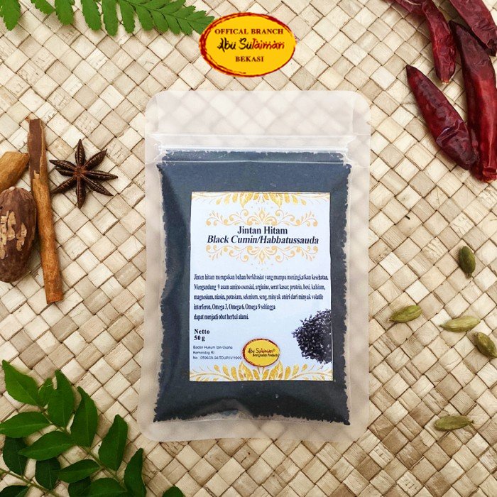 

Jinten Hitam utuh 50 gr / Habbatussauda Premium Pilihan Abu Sulaiman / JSR JINTEN HITAM / JSR HABBATUSSAUDA
