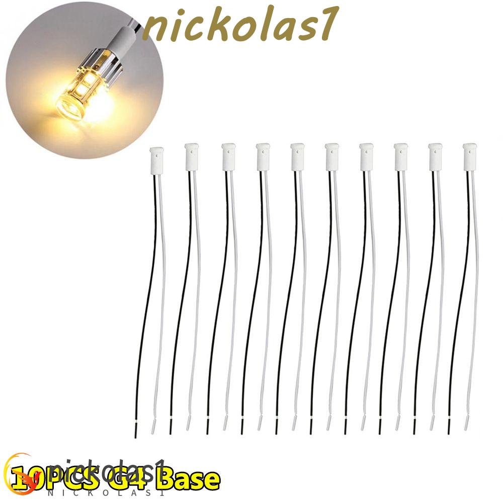 Nickolas1 Socket Plug 10PCS/LOT 250V Kabel Konektor Dudukan Lampu Keramik Keramik Khusus