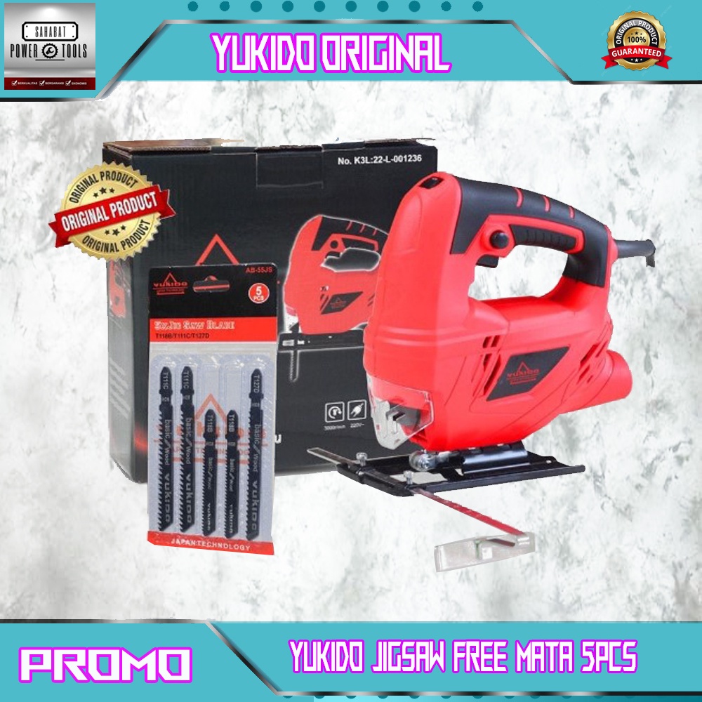 FREE MATA!! YUKIDO Mesin Jig Saw Laser Gergaji Potong Kayu Jigsaw Triplek