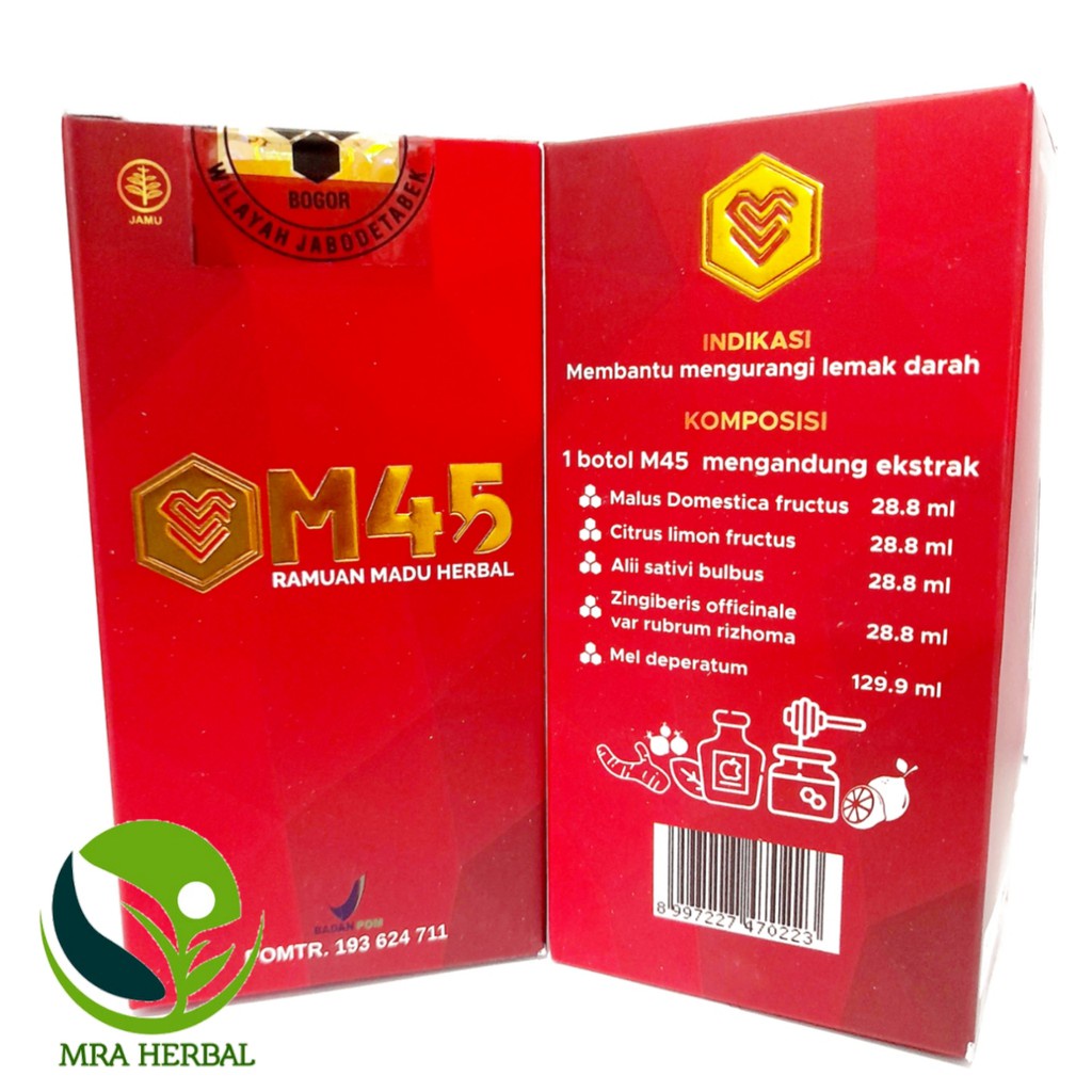 

Madu M45 Ramuan Madu Herbal // M45 MADU 45 HERBAL JANTUNG & KOLESTEROL TERBAIK