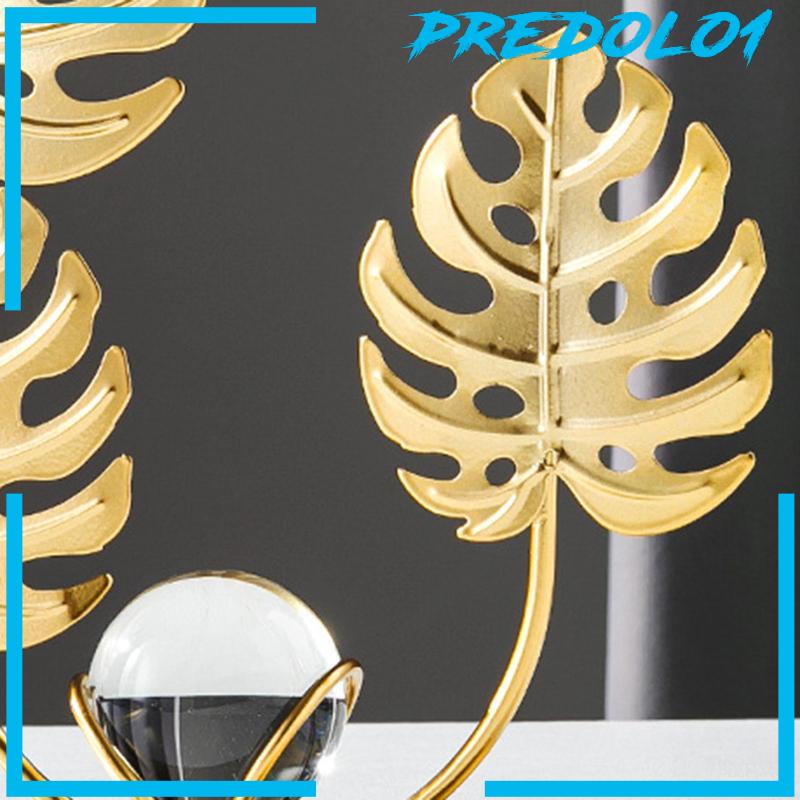 [Predolo1] Patung Daun Besi Tempa Metal Leaf Statue Hias Dekorasi Rumah Modern