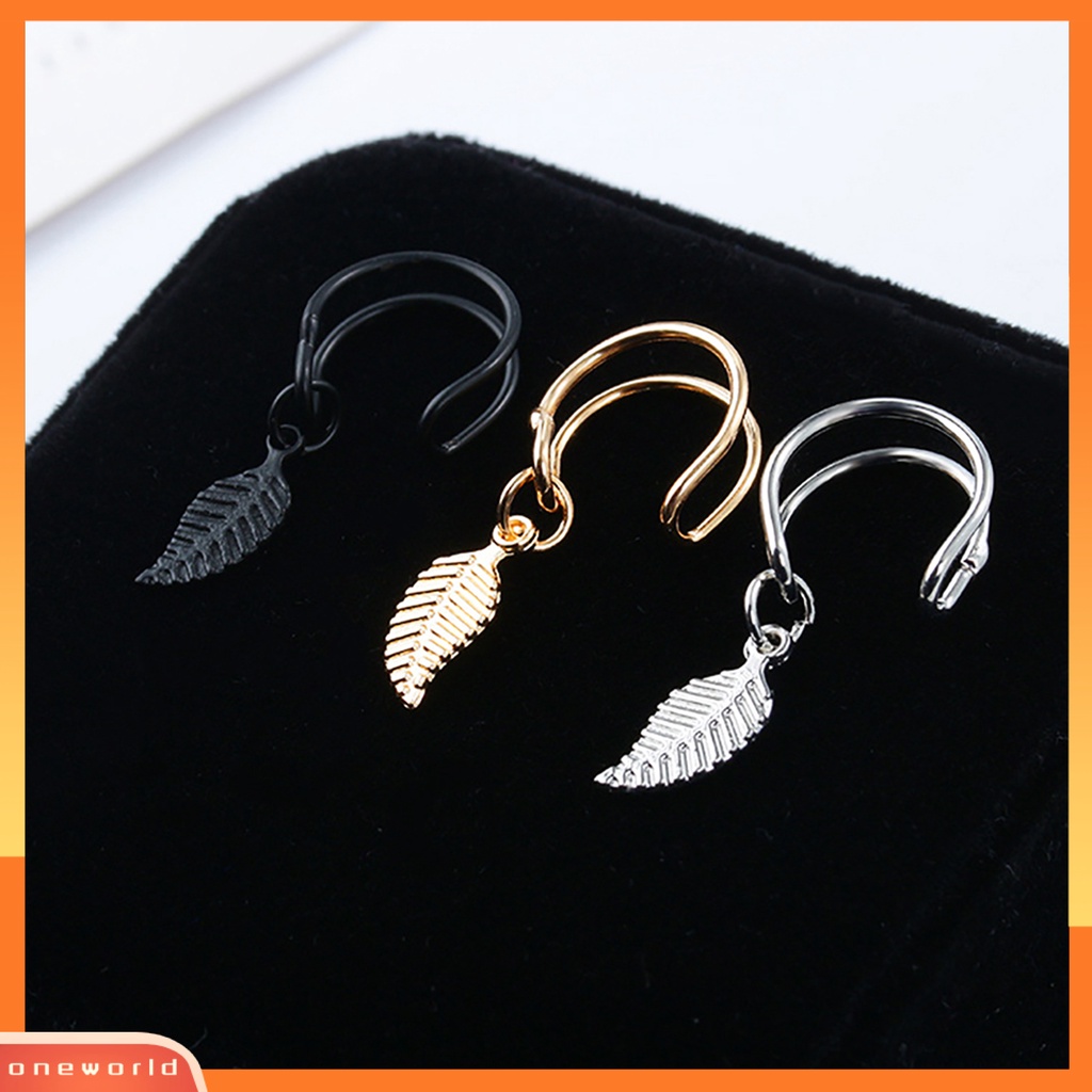 [WOD] Anting Tusuk Bentuk U Bahan Metal Hollow-Out Gaya Untuk Ulang Tahun