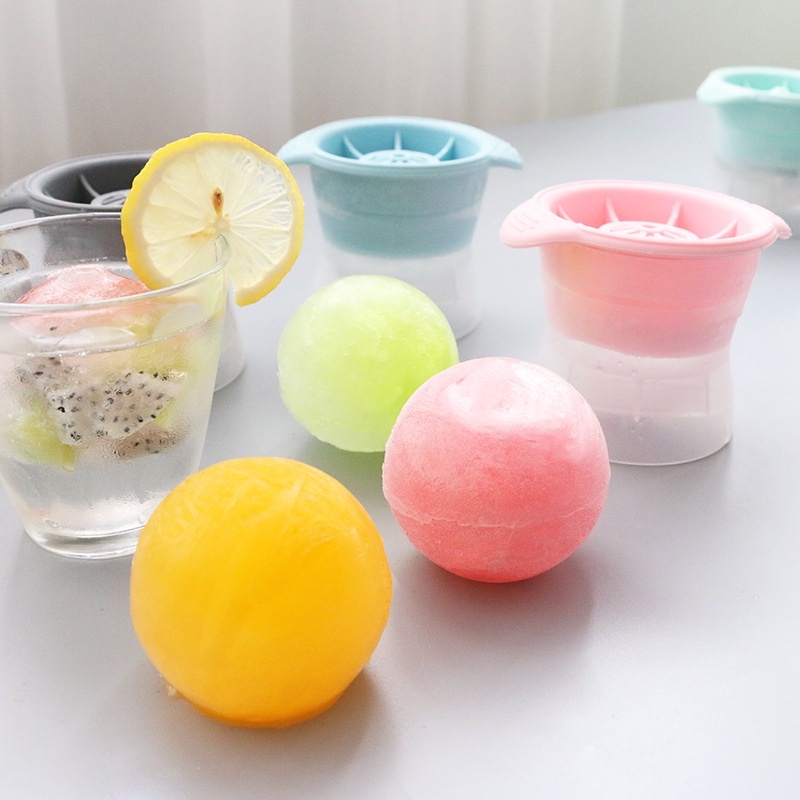 Silicone Ice Ball Freezing Mould/Cetakan Es Batu Bulat High Quality/Whiskey Musim Panas Minuman Dingin Ice Maker