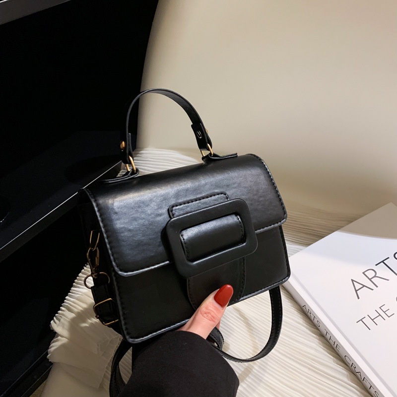 Tas wanita import Versi Korea yang populer tahun ini dari tas tas wanita 2023 baru satu bahu tas persegi kecil tekstur musim semi Messenger tas persegi kecil
