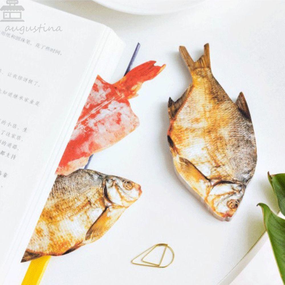 Agustina Simulasi Ikan Daging Sticky Notes Kreatif Novelty Gaya Jepang Notepad Untuk Hadiah Siswa Kantor Rumah Self-Adhesive Pads