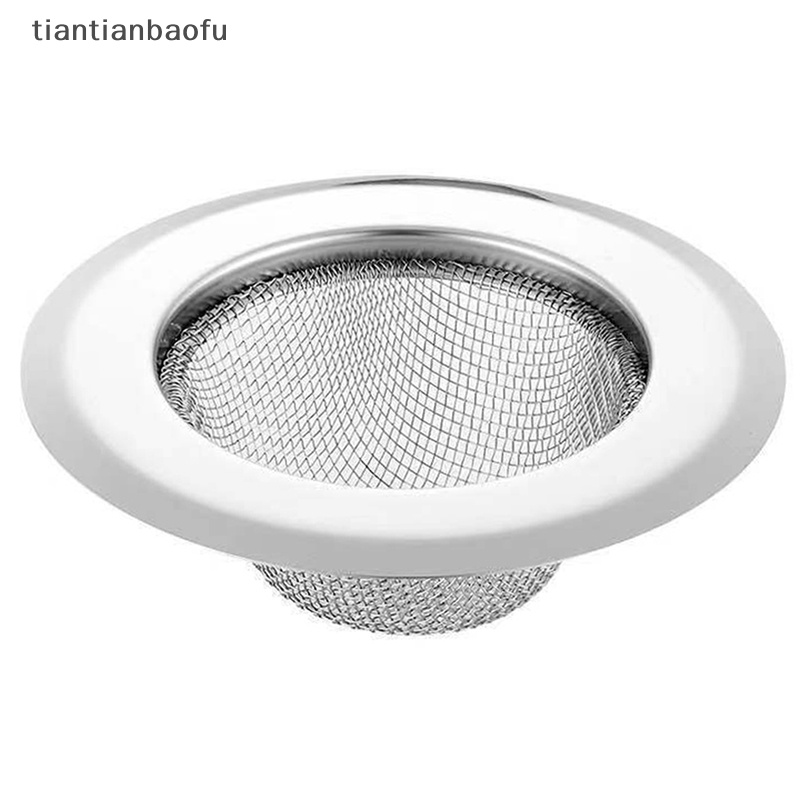 [tiantianbaofu] Saringan Wastafel Stainless Steel Corong Anti Blokir Sink Strainer Butik