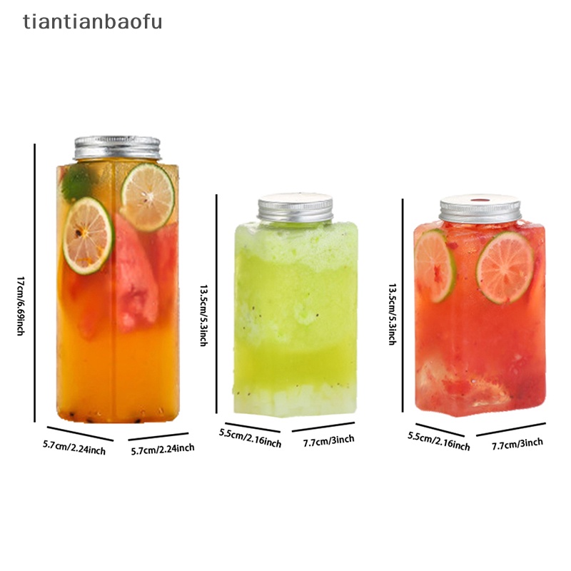 [tiantianbaofu] 500ml Teh Susu Buah Cangkir Air Minuman Botol Yogurt Kopi Juice Bottle Butik Pesta