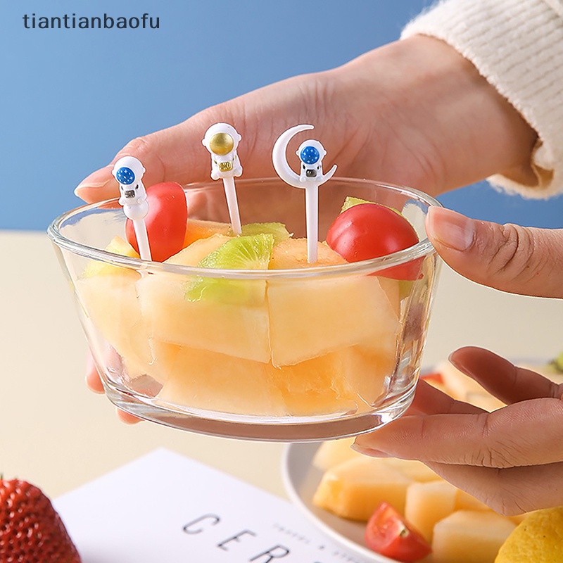 [tiantianbaofu] Garpu Buah Hewan Food Grade Plastik Mini Kartun Anak Kue Tusuk Gigi Buah Bento Lunch Bento Aksesoris Dekorasi Pesta Butik