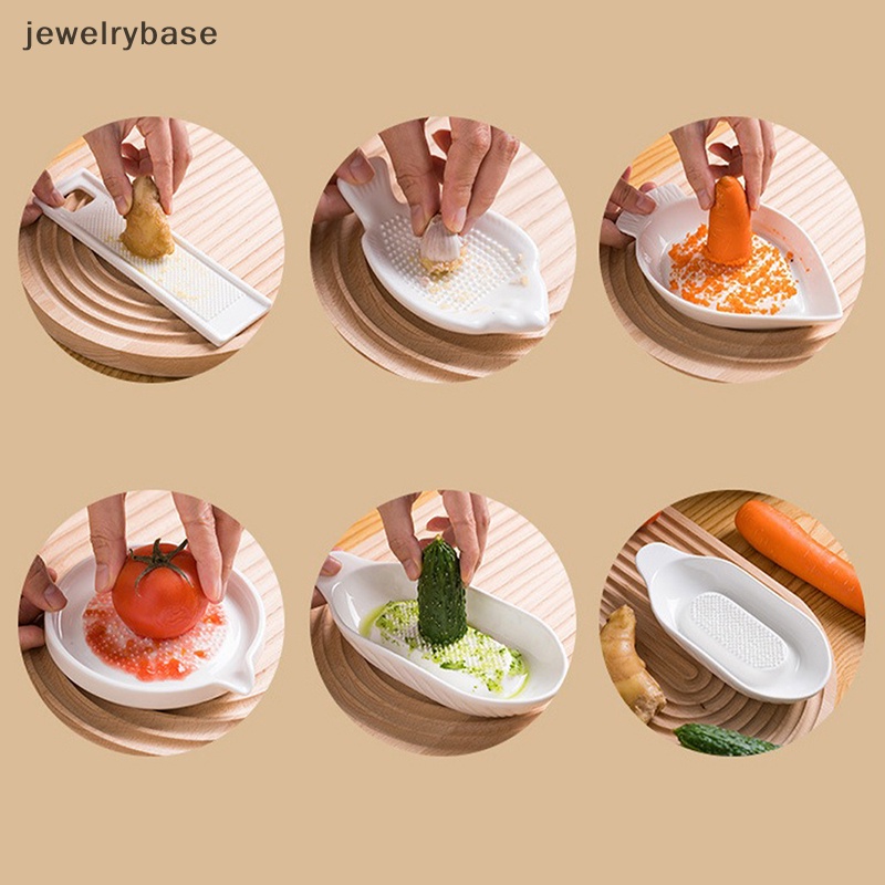 [jewelrybase] Alat Pres Bawang Putih Keramik Parutan Jahe Untuk Wortel Bumbu Sayur Penggiling Butik
