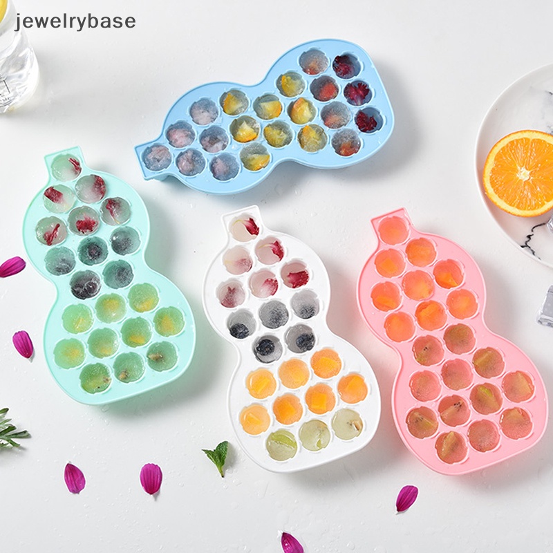 [jewelrybase] 1pc 11/21Cavity Rose Silicone Es Batu Rumah Tangga Labu Es Kotak Penyimpanan Dengan Tutup Butik