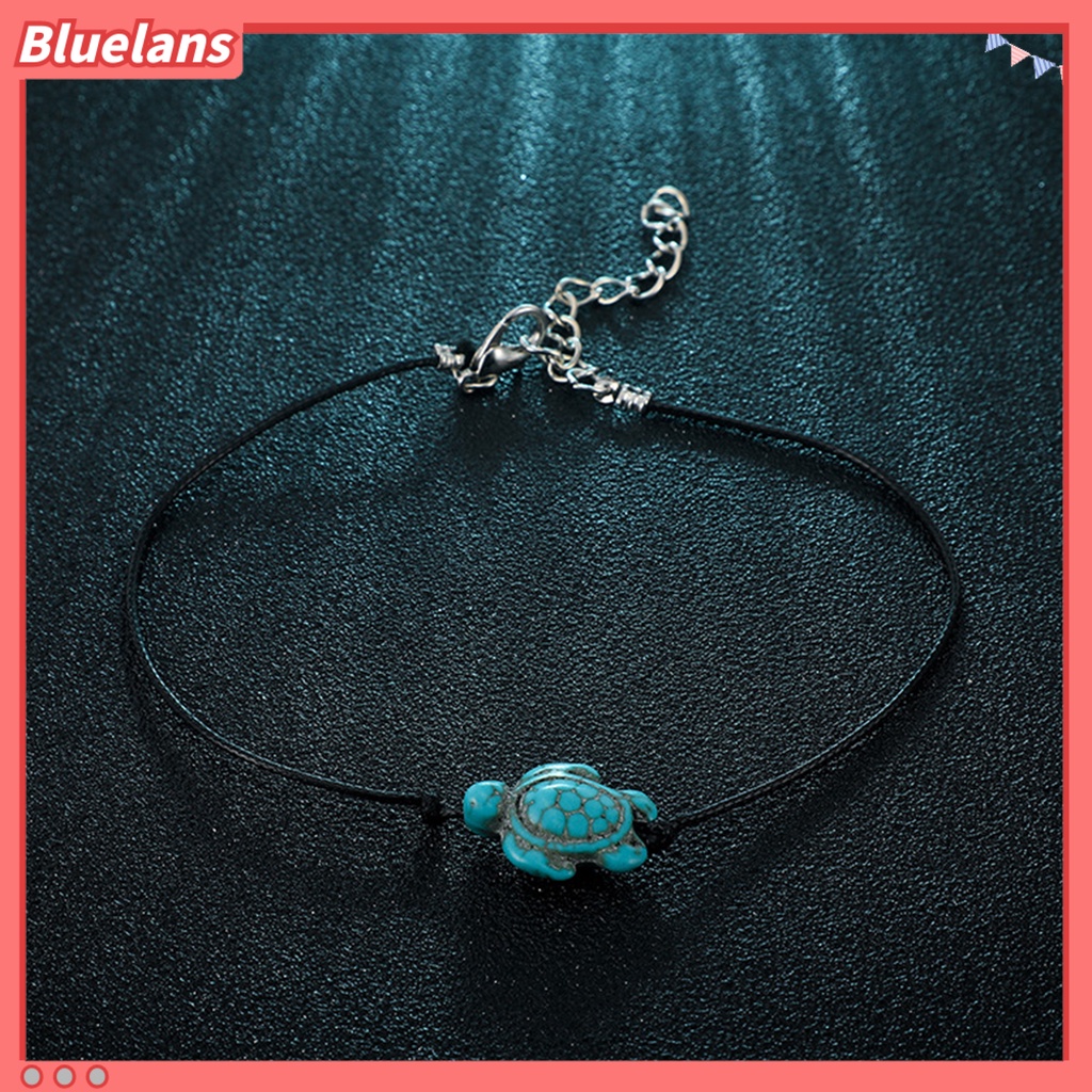 [BLS] Wanita Gelang Kaki Turtle Pendant Perhiasan Indah Semua Pertandingan Ringan Bohemian Anklet Untuk Pantai