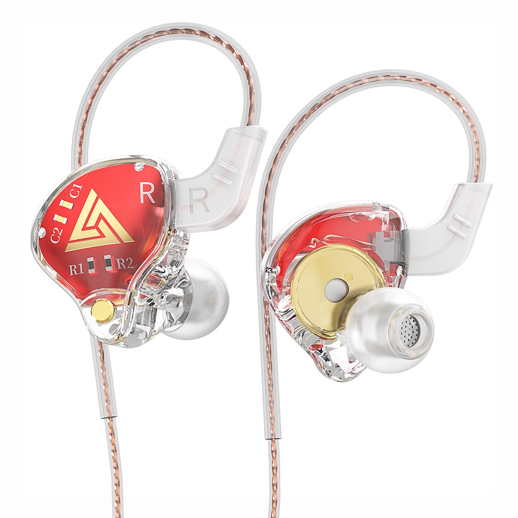 Qkz AKX HiFi Earphone Deep Bass Music Headset In Ear Handphone Olahraga Headphone Dengan Mikrofon