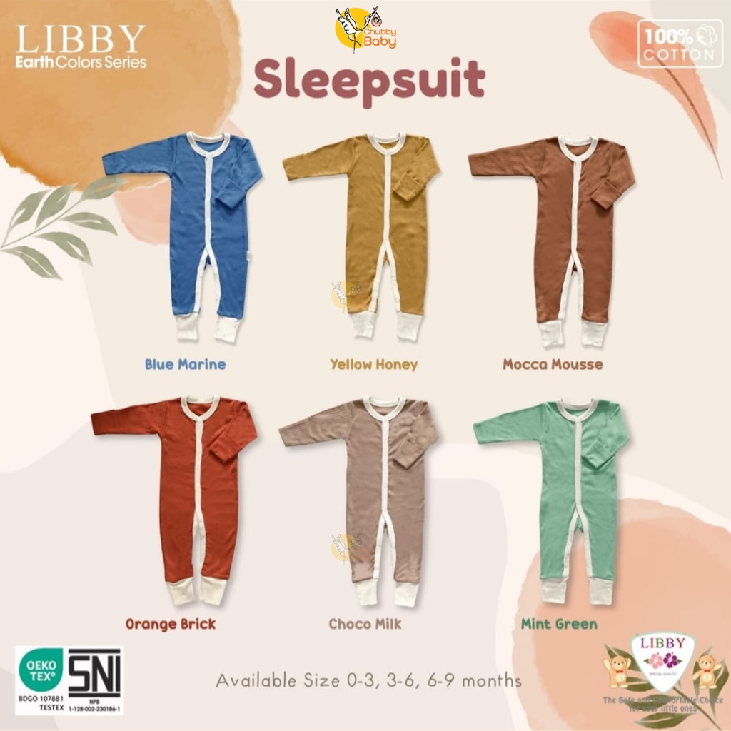 Libby Retro Baby Sleepsuit