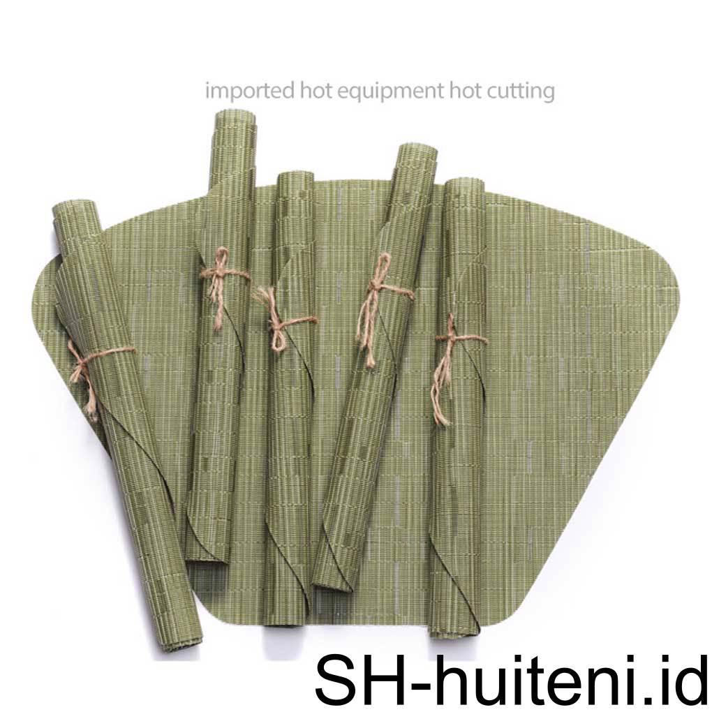 6x Tatakan Piring Bulat Cup Coaster Tahan Pemanas Warna Warni Hias Hotel Serbaguna Alas Meja Anti Karat