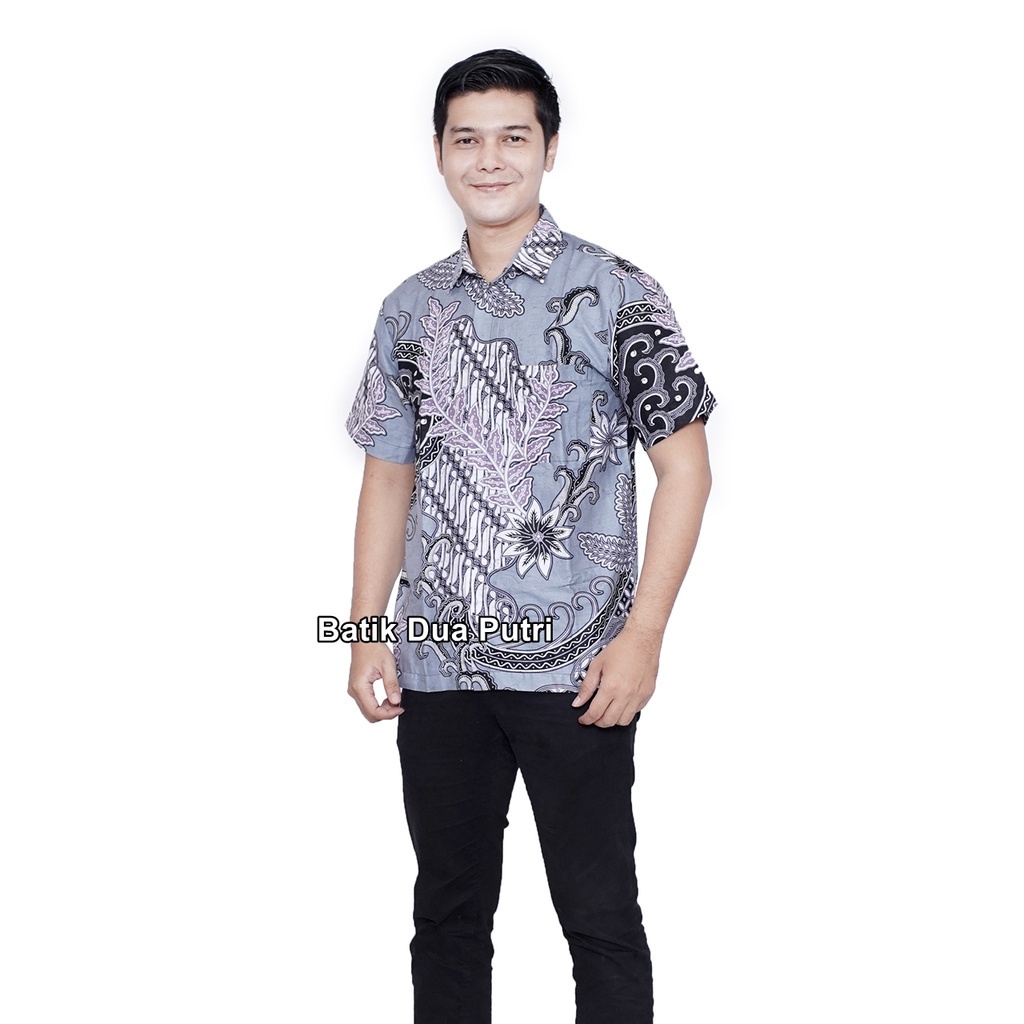 Batik Wanita Modern Kemaja Pria Couple Trendy Batik Dua Putri-manggis