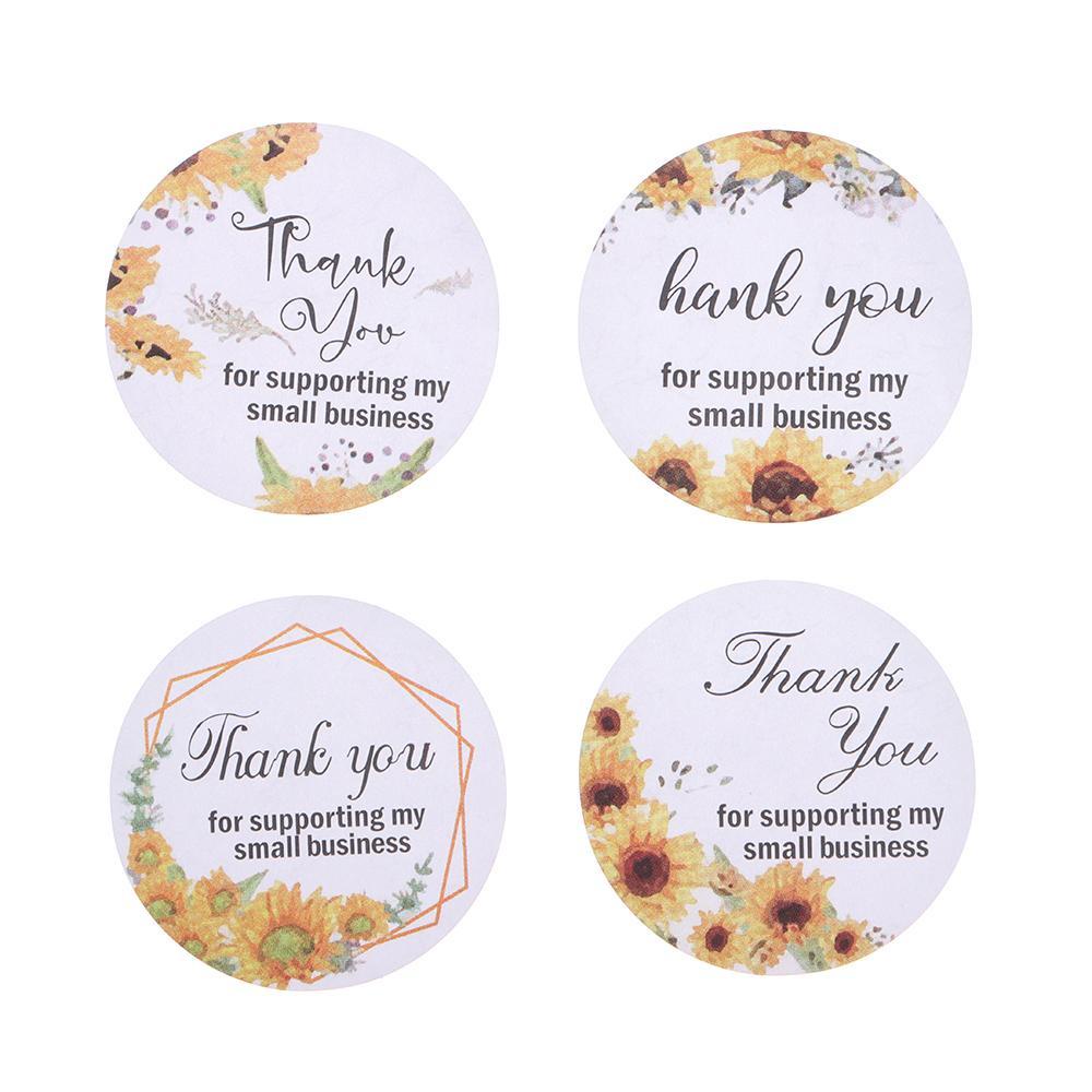 Nanas 2roll Thank You Stiker Baking Sign Perekat Diri Alat Tulis Tempel Sealing Labels