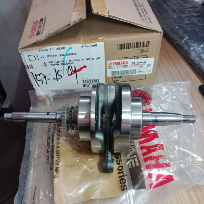 ORIGINAL CRANKSHAFT KRUK KREK AS B3F LEXI 125 ORIGINAL ORI ASLI YAMAHA  B3F-E1400-20 -00